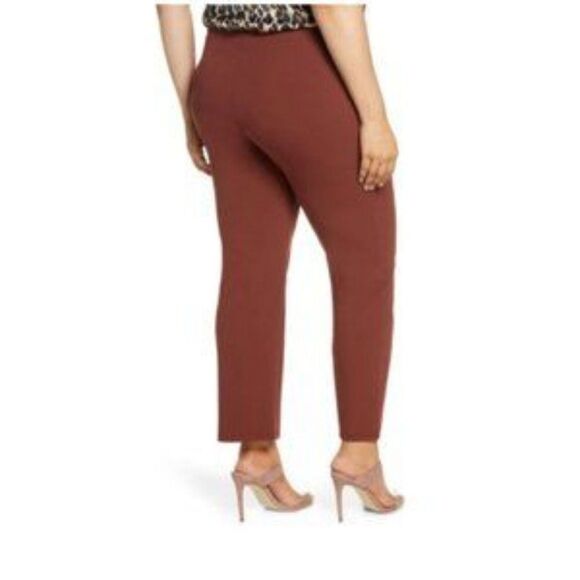 Leith Brown High Waist Straight Leg Pants size 1X - Picture 2 of 6